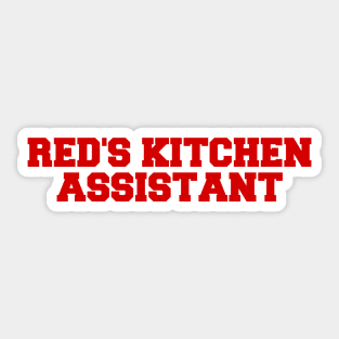 Red's Kitchen Assistant Sticker